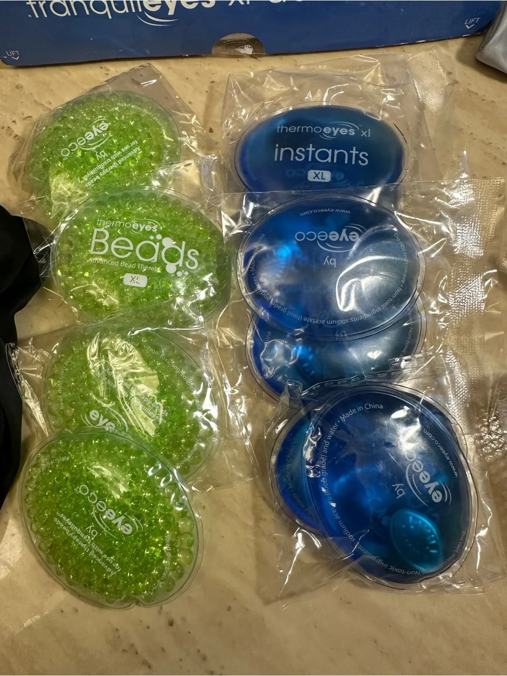 EyeEco Tranquileyes XL Advanced Warm Cold Compress Kit Eye Mask for Dry Eyes